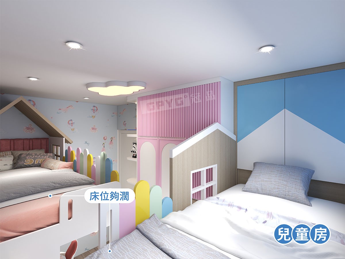 🏠多巴胺兒童房設計-元氣又醒目💙💚💛💜
