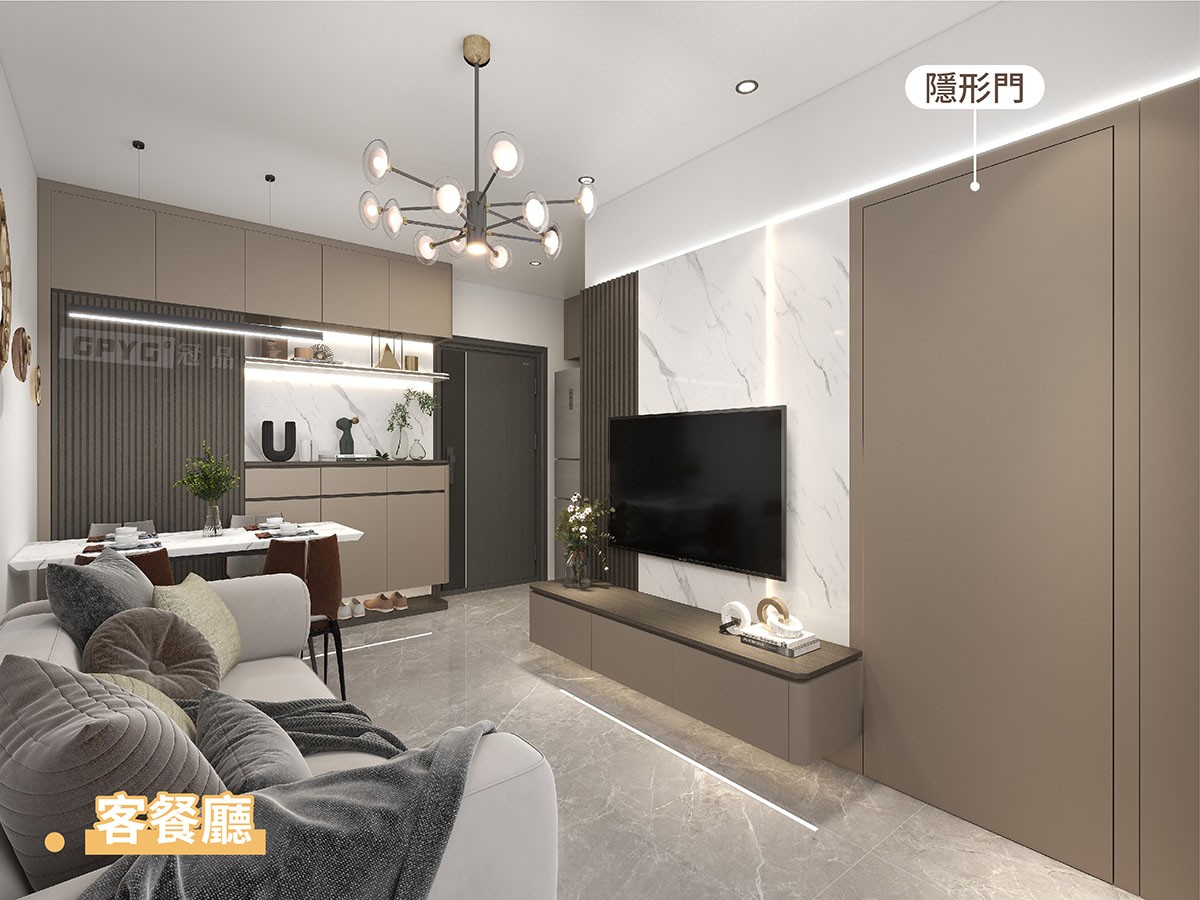 【富蝶邨】兩房全屋設計🤎現代摩登「和而不同」