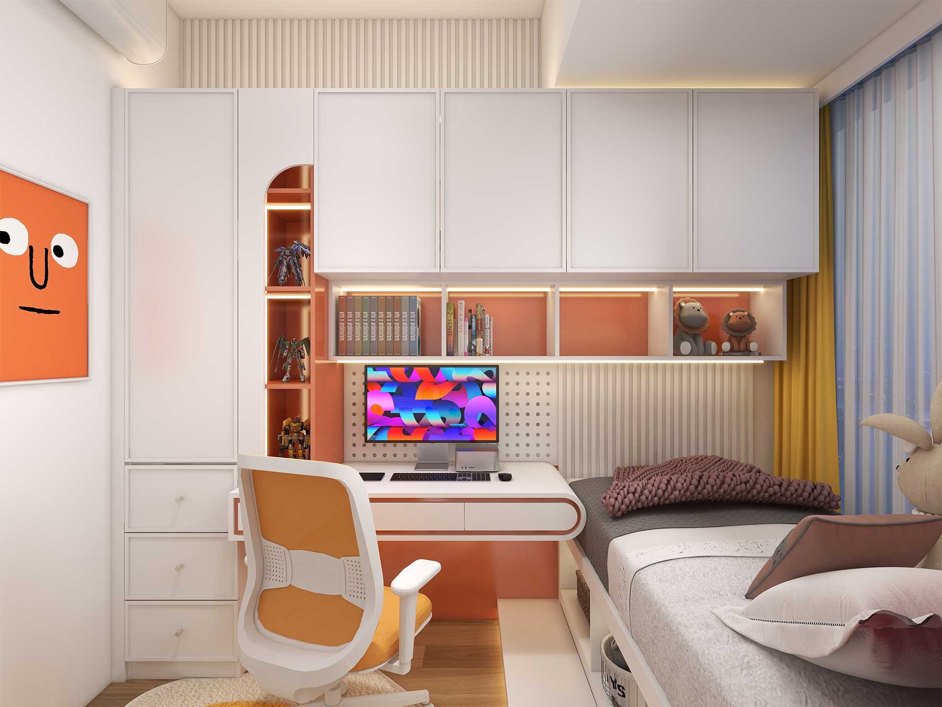 多巴胺書檯組合櫃