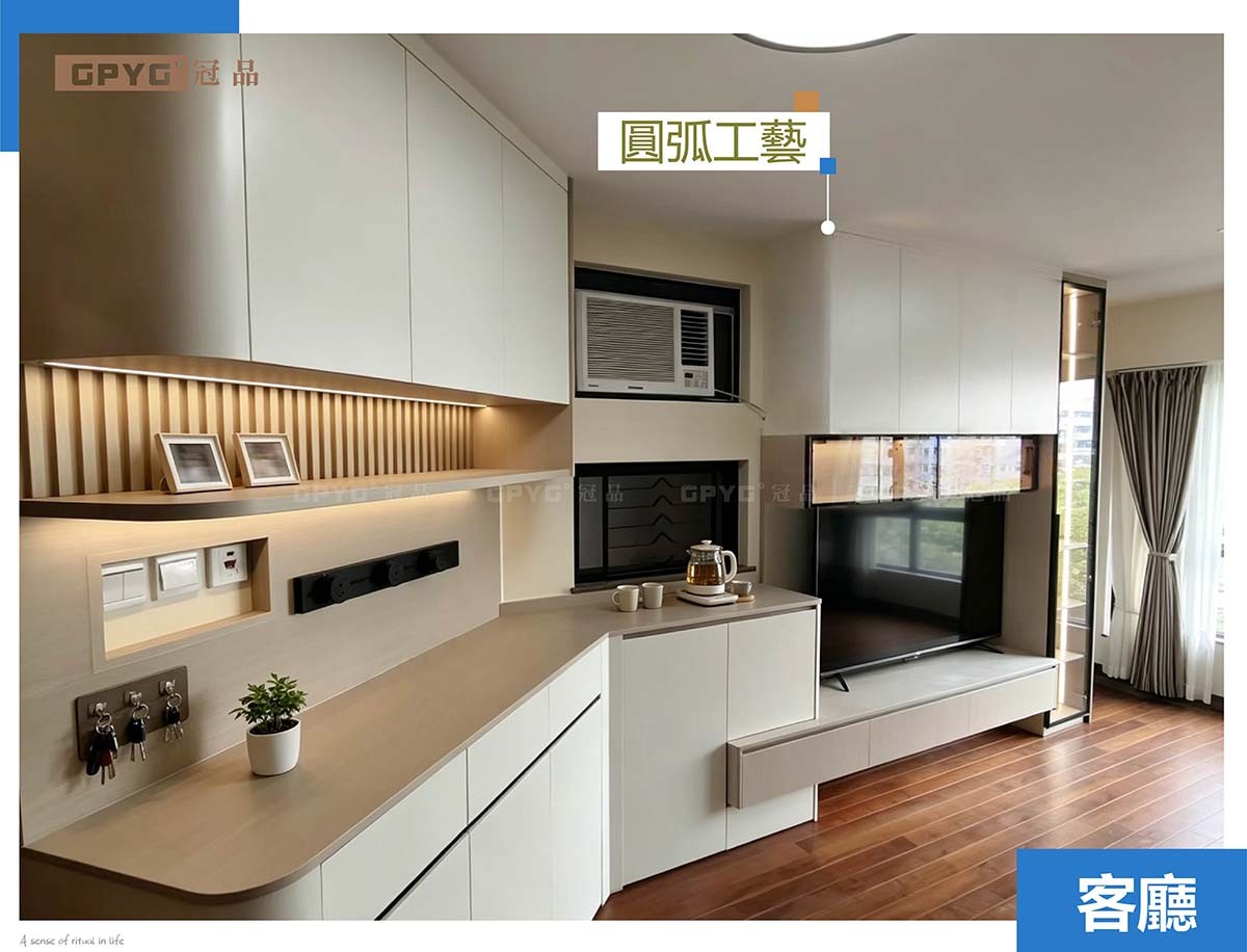 實拍西九龍 現代風床櫃書台一體化